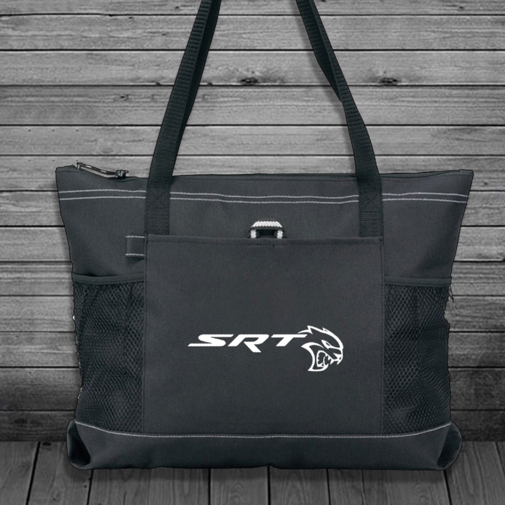 Dodge SRT HellCat Zippered Tote Bag